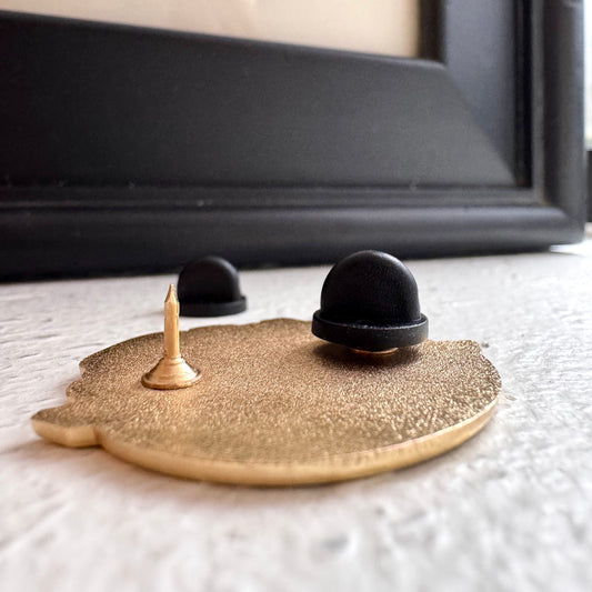 Cosmic Drifter Gold Enamel Pin